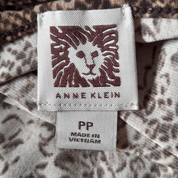 Anne Klein Brown Long Sleeve Knee-Length Dress - Picture 6 of 7